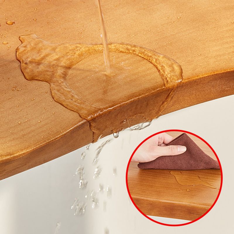 Rectangle Contemporary Solid Wood Bar Height Pub Table for Living Room