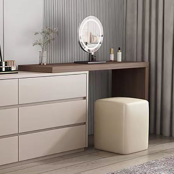 15" Wide Contemporary Make-up Vanity White Wooden Dressing Table
