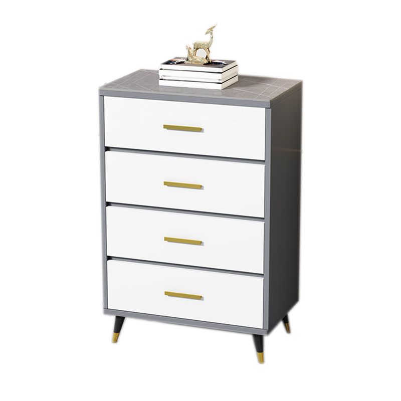 Glam 16" Wide Chest Bedroom Stone Storage Chest with Drawers