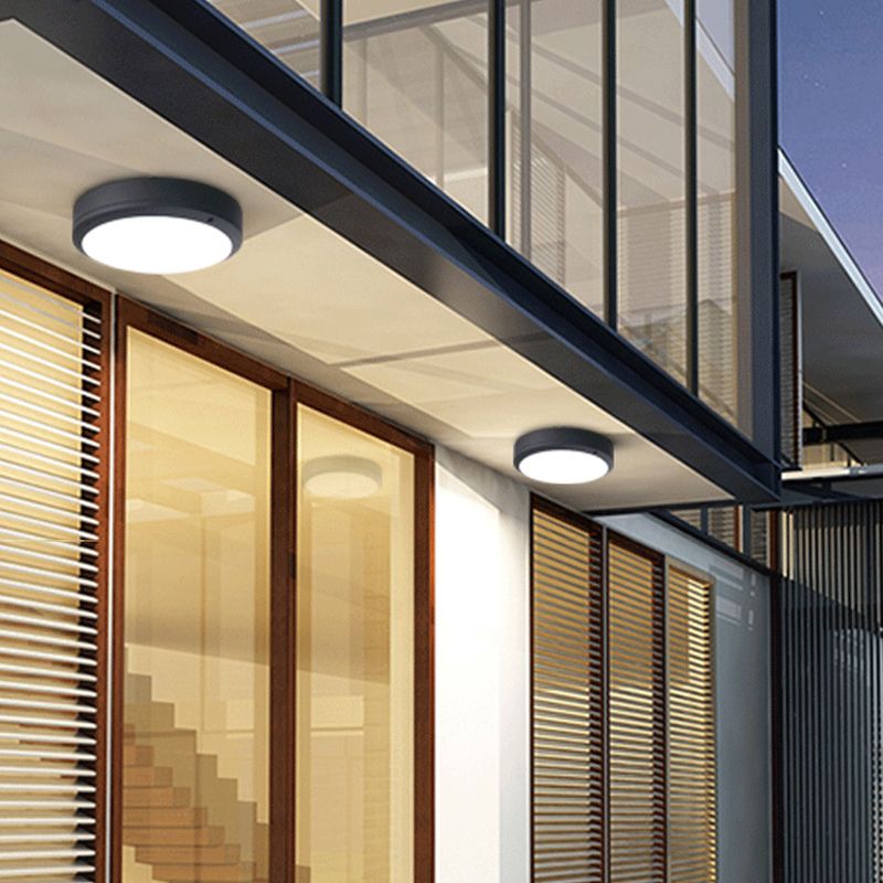 Plafonnier extérieur intérieur simple moderne LED étanche plafonnier