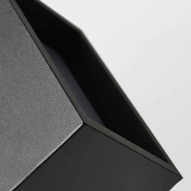 Moderne Minimalistische LED Plafondlamp Smeedijzer Geometrische Flush Mount met Acryl Shade