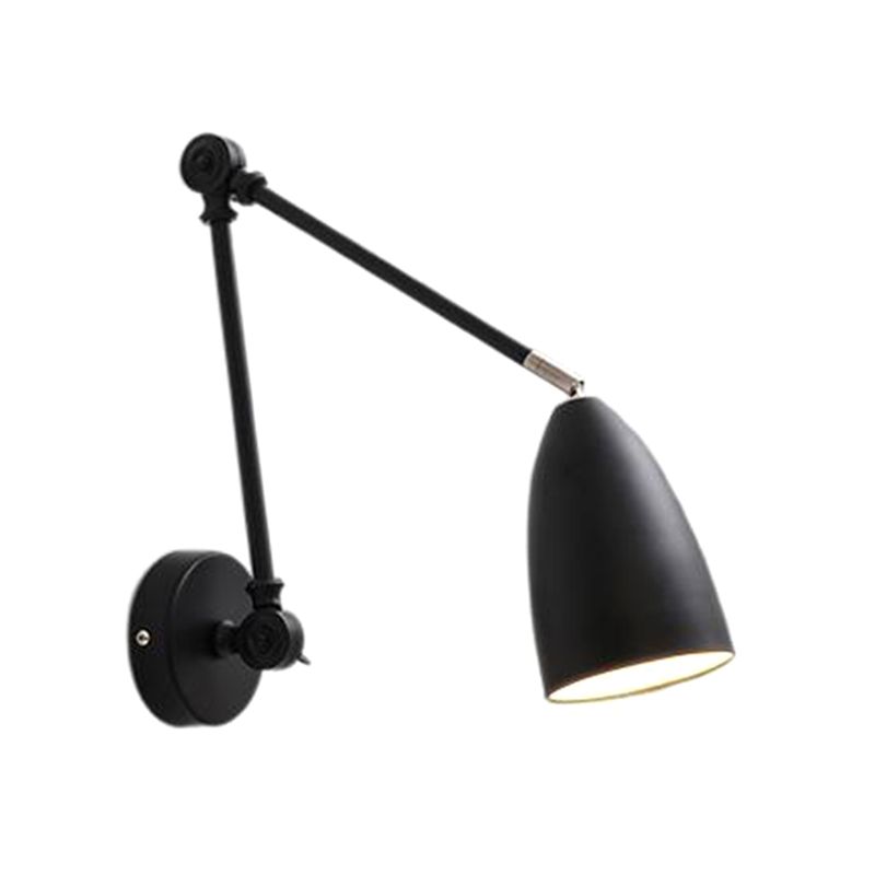 Contemporary Style Conical Wall Mounted Light Metal Bedroom Wall Mounted Lighting