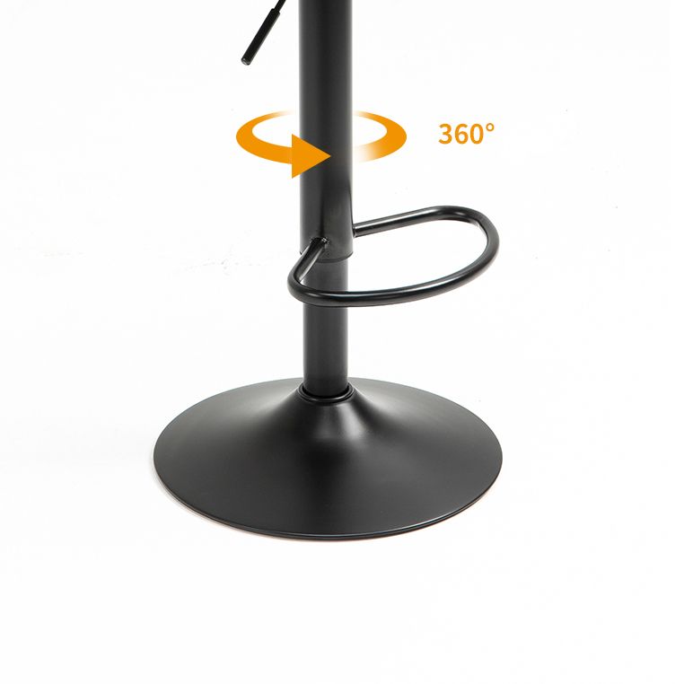 Scandinavian Metal Kitchen Dining Room Arm Stool Adjustable Height Barstool