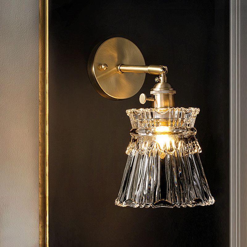 Copper de mur en forme de sablier clair