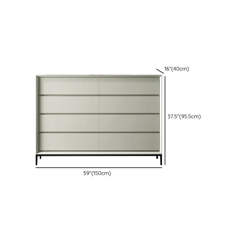 Wooden Storage Chest Modern Dresser with 3/4/5/8 Drawers , 15.6 Inch Width