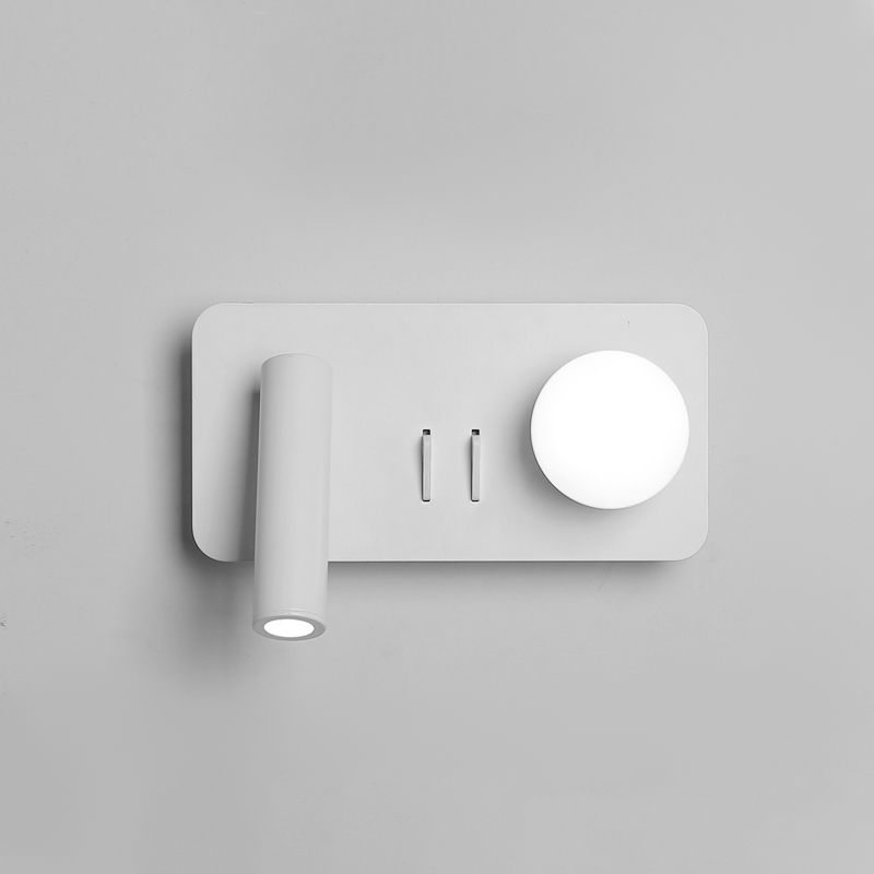 Idées d'éclairage mural géométrique blanc moderne