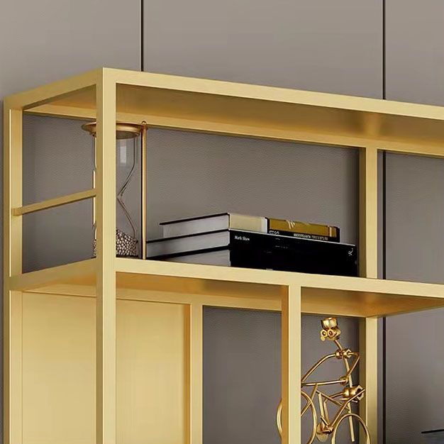 Modern Metal Bookcase Open Shelf Bookshelf for Living Room 79" H X 12" W