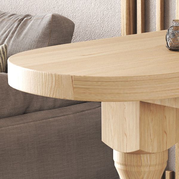 Trestle Base Bar Table Contemporary Solid Wood Bar Dining Table with Wine Rack