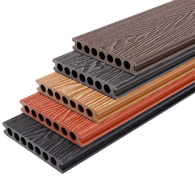 Rectangular Wood Deck/Patio Flooring Tiles Nailed Installation for Outdoor Flooring