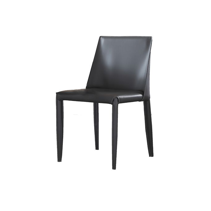 Standard Height Sintered Stone Top Dining Set with 4 Black Metallic Legs for Dining Furniture