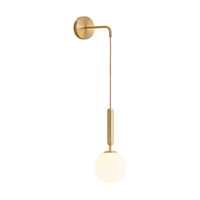 Modern Style Metal Ball Wall Lighting Fixtures 1 Light Wall Mounted Light Fixture