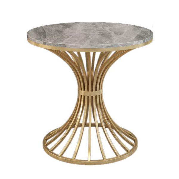 Traditional Luxury Dining Table Sintered Stone Pedestal Table for Dining Room