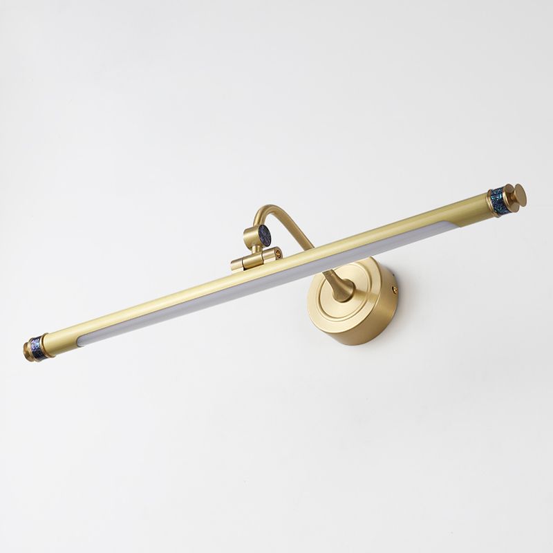 Modern Copper Vanity Light 1-Light LED Mirror Front Light with Acrylic Shade for Bathroom
