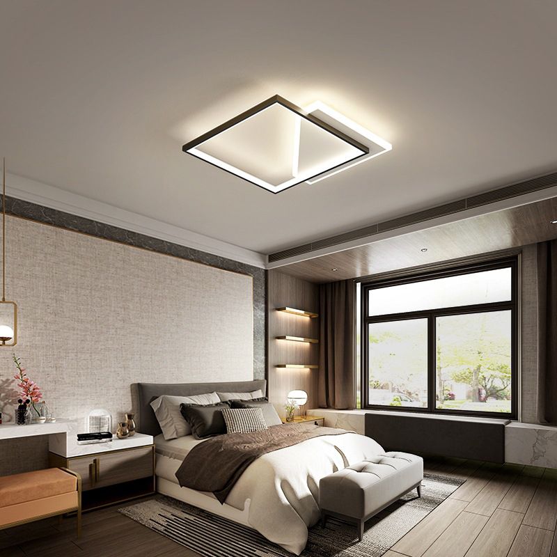 Minimalistische geometrie metalen inbouwlamp voor hal, slaapkamer en keuken