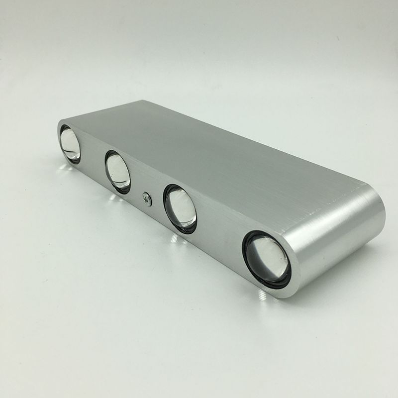 8-Lights Rectangular LED Wall Lamp Creative Aluminum Decorative Ambiance Light for Pub Coffee Shop