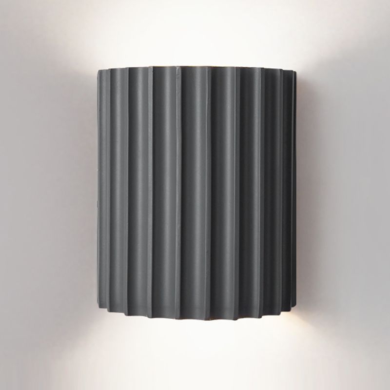 Medio cilindro Maledro de metal mata moderna macarons nórdicos 2 luces luz de pared montado en la pared