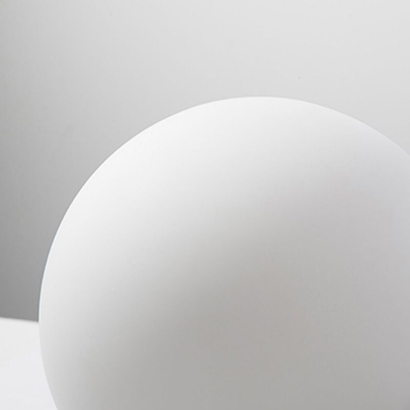 Postmodern Style Minimalist Metal Wall Light Sconce with Glass Shade for Washroom