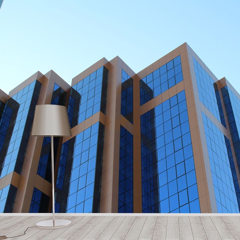 City Building Murals Contemporary Meeting Room Wall Decor, Size Optional