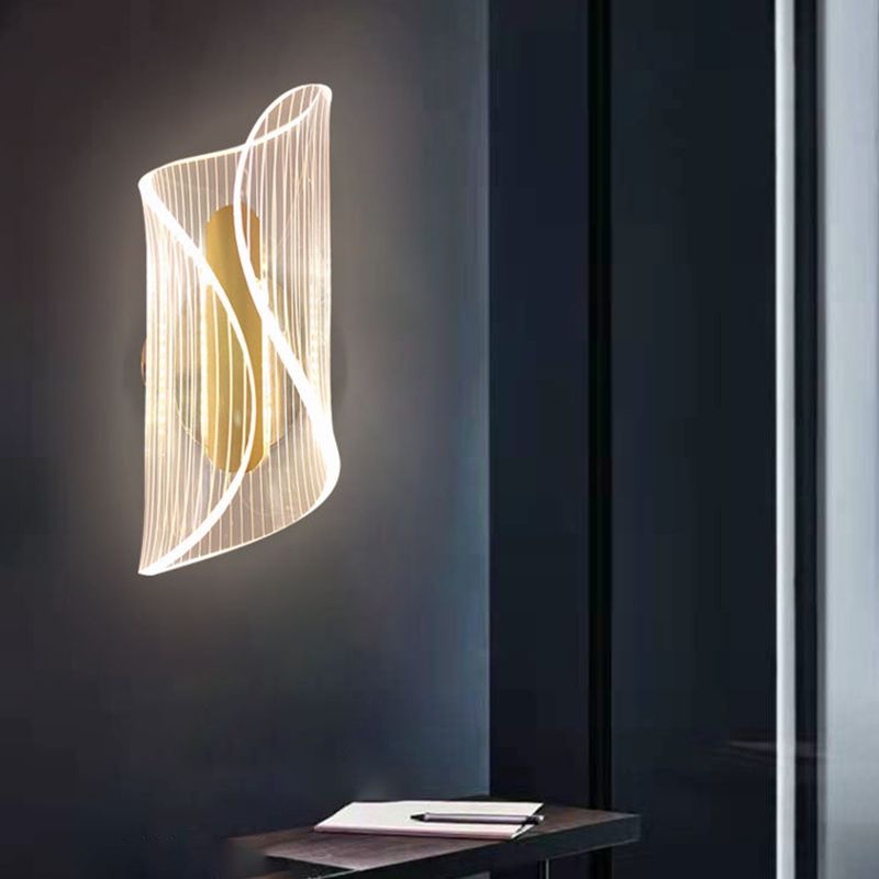 Unique Shape Wall Light Sconces 1 Light Wall Lighting Fixtures for Bedroom