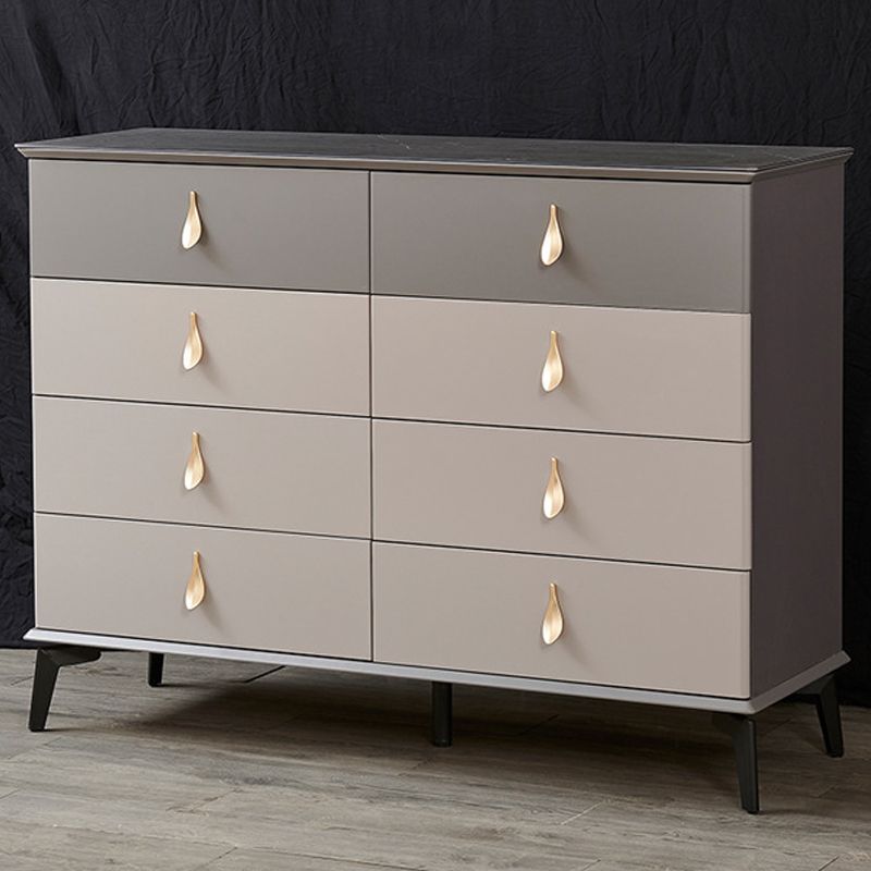 Contemporary Chest Wood Storage Chest Dresser with Soft-Close Drawers