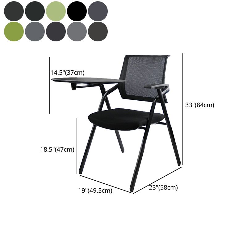 Mid Back Mesh Conference Chair Ergonomic Fixed Arms Chair for Office