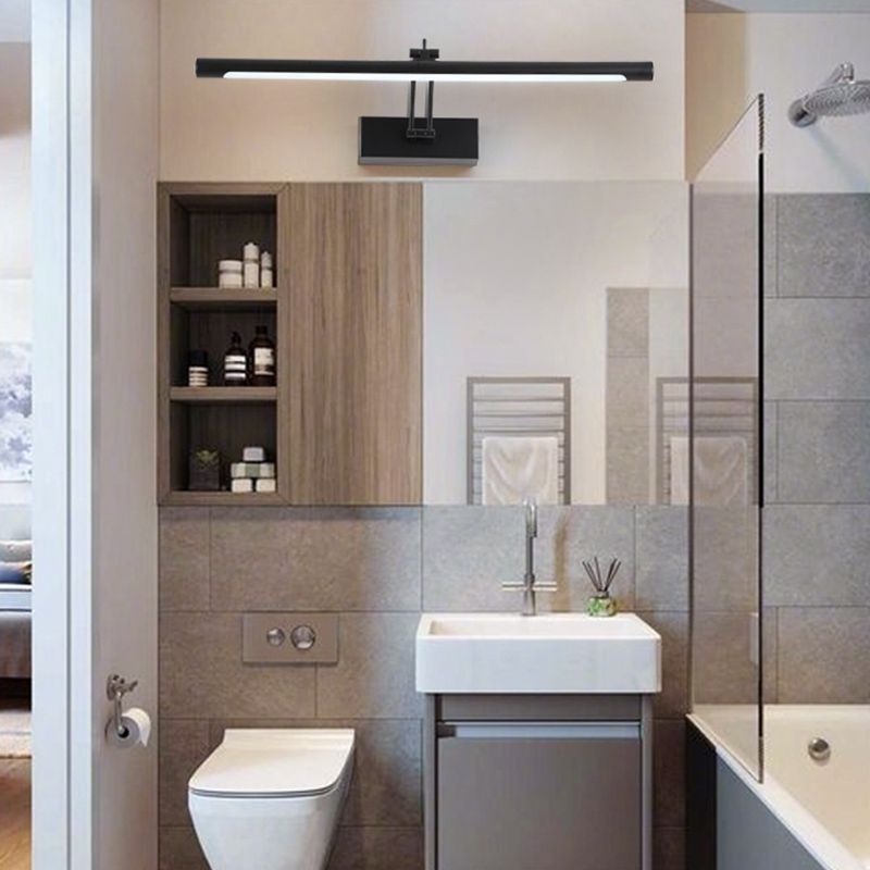 1 Light Strip Wall Sconce Modern Style Metal Wall Lighting for Bathroom