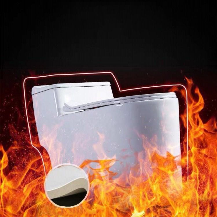 Modern Elongated Toilet Bowl Siphon Jet Flush Toilet with Seat for Bathroom