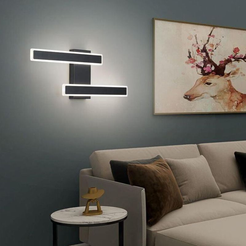 Fun a parete rettangolare per la parete della camera da letto Simplicità a parete LED Apparecchio di illuminazione montata