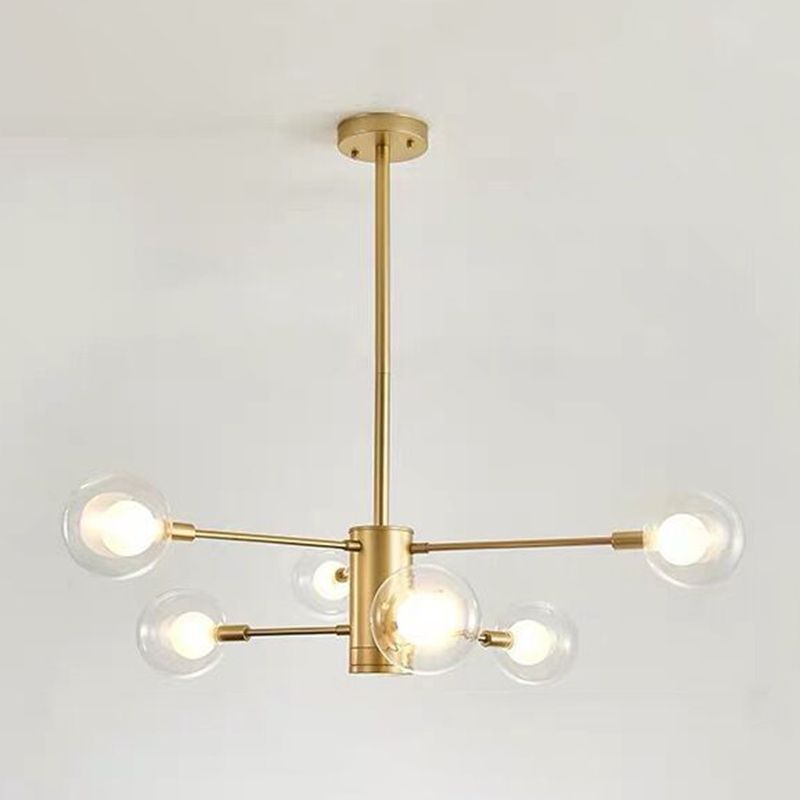 Gold Branch Chandelier Contemporary Chandeliers Glass Multi Lights Chandelier Lamp