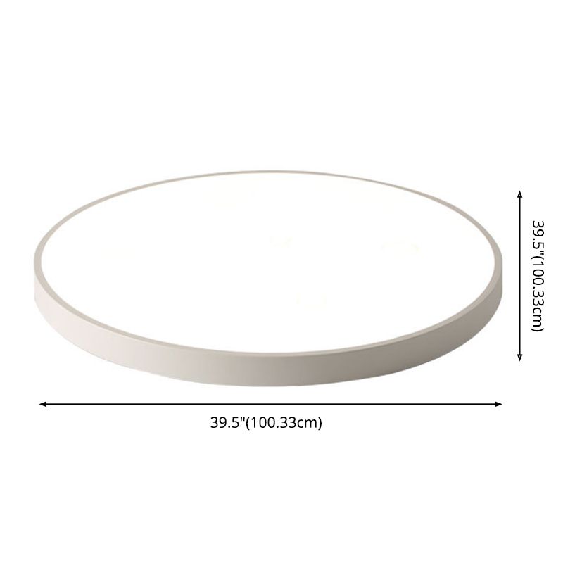 Modern Circular Ceiling Mount Light Fixture Metal Flush Mount Ceiling Lighting Fixture for Office