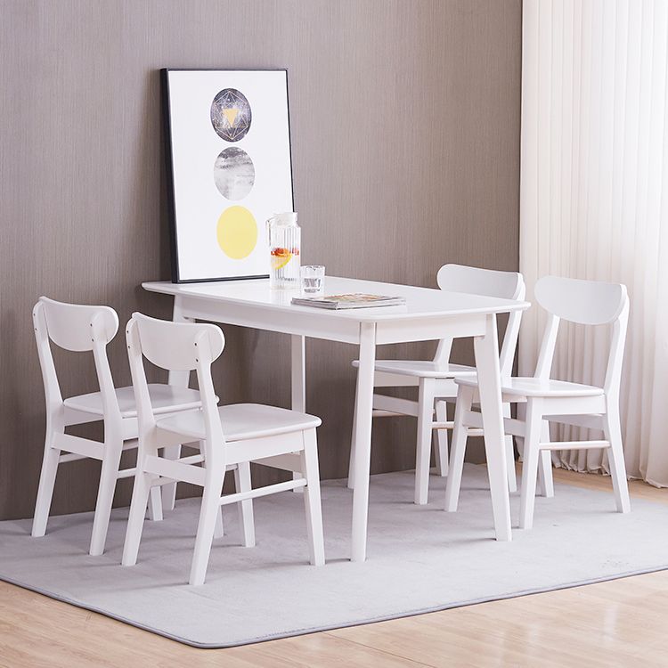 Scandinavian Upholstered Restaurant Side Chair Open Back Dining Chair