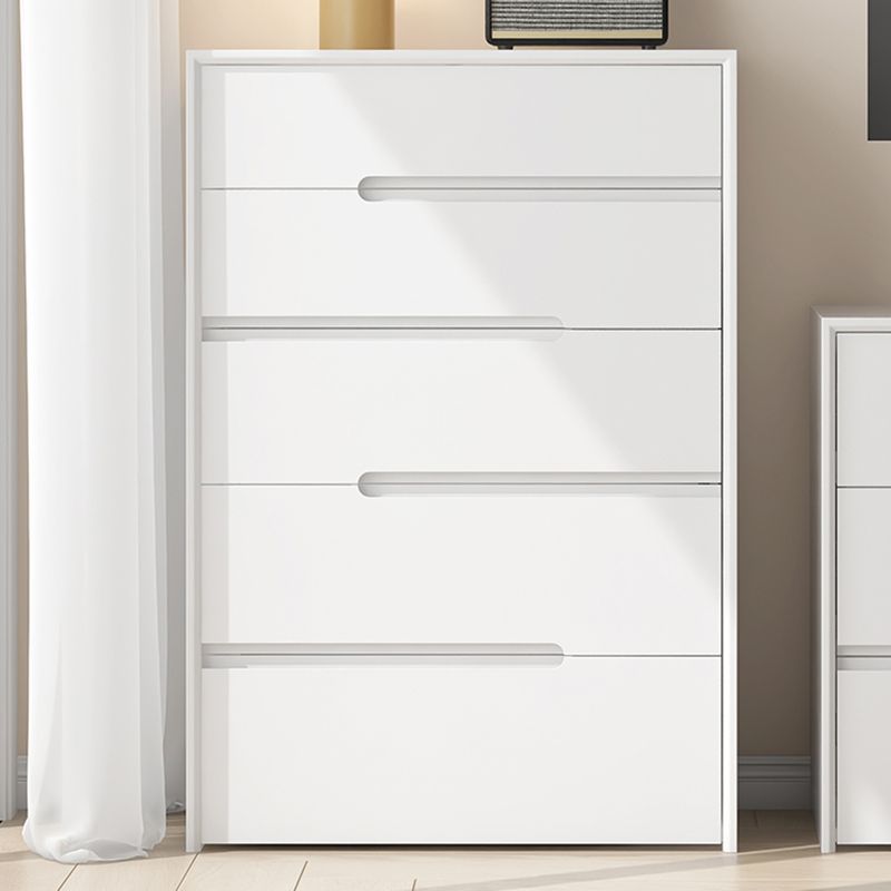 Scandinavian Vertical Storage Chest with Soft-Close Drawers for Home