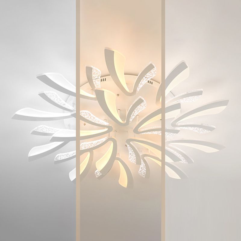 Dandelion Close to Ceiling Lighting Nordic LED Ceiling Mount Lamp with Acrylic Shade