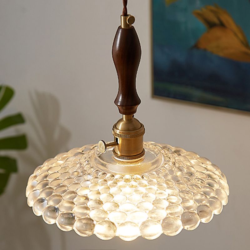 Glass de style moderne Lumière suspendue simple éclairage pendentif pour le salon