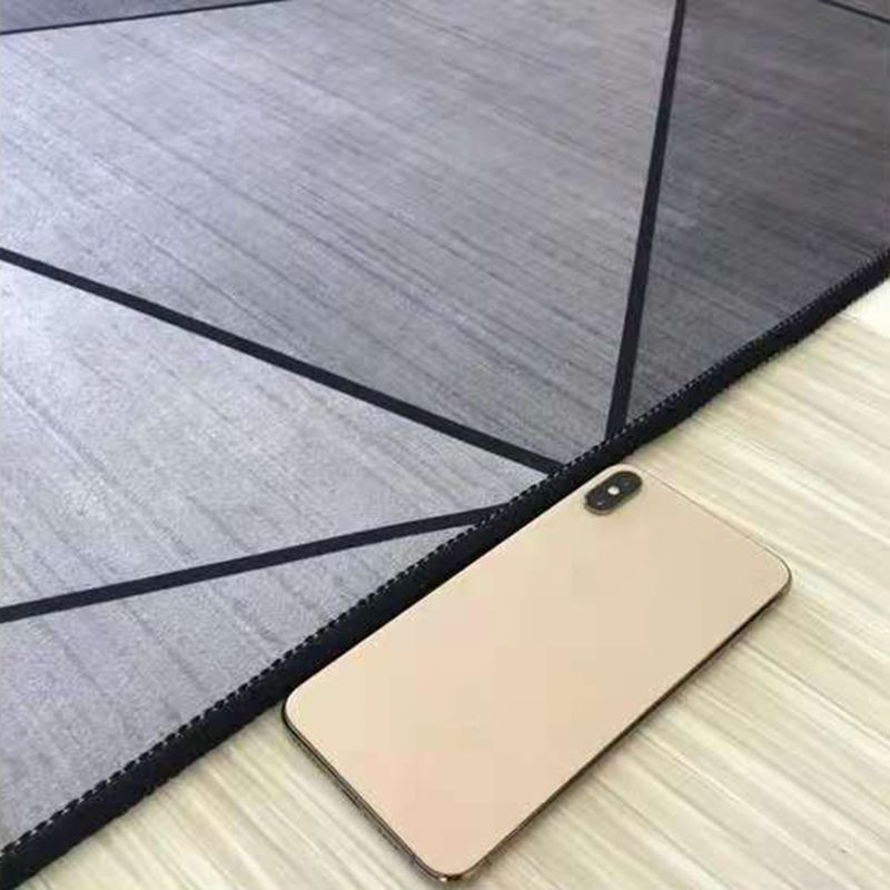 Traditioneller rund Druckteppich schwarzer Ton Polyesterbereich Teppich nicht rutscher Backing Teppich für Wohnzimmer