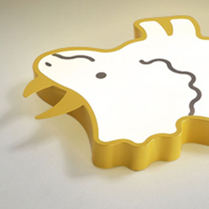 Éclairage encastré dinosaure 1 lumière acrylique enfants plafonniers encastrés pour chambre d'enfants
