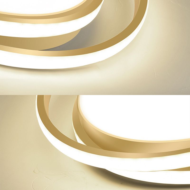 Circle Ring Flush Light Fixtures Modern Simplicity Acrylic Ceiling Light Fixture for Bedroom