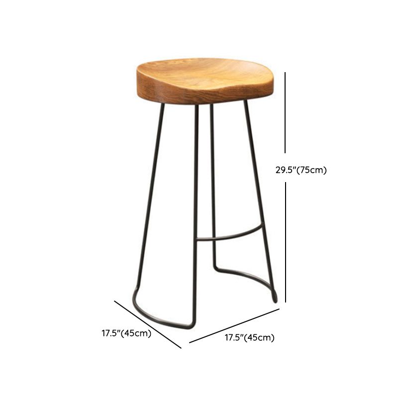 Industrial Rectangle Pub Table Set 1/2/5 Pieces Wooden Bar Table with Backless Stools
