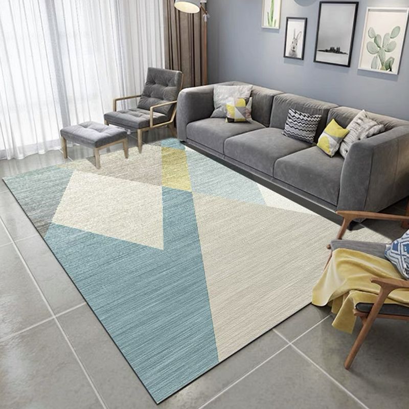 Funky Contemporary Area Rug Creative Graphic Pattern Area Carpet Polyester Stain Resistant Indoor Carpet for Home Decor