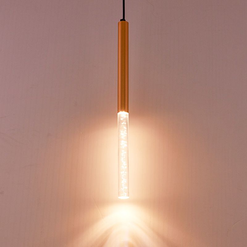 Blasenrohr -Federung Licht moderne Acrylschlafzimmer LED Hängende Leuchte