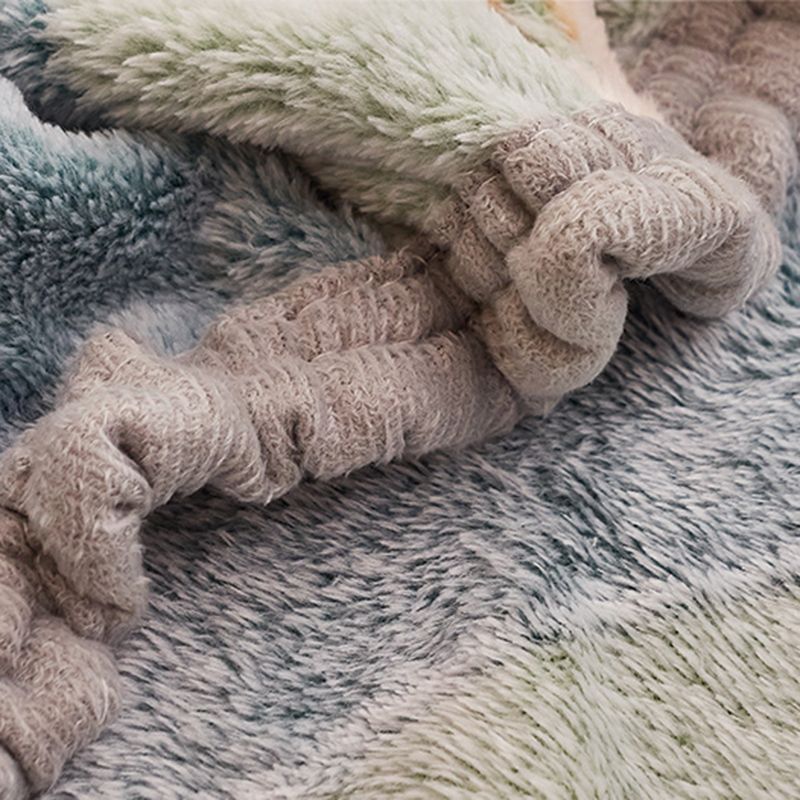 Soft Sheet Set Painting Breathable Flannel Fade Resistant Fitted Sheet