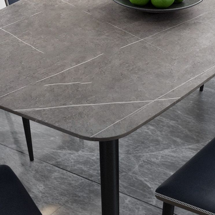 Contemporary Style Dining Table Rectangle Dining Room for Kitchen Home