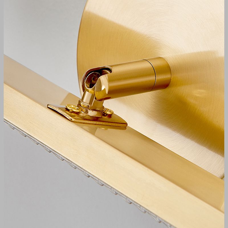 Modern American Style Linear Vanity Wall Light Fixtures Copper 3 Lights Wall Mounted Vanity Lights for Bathroom