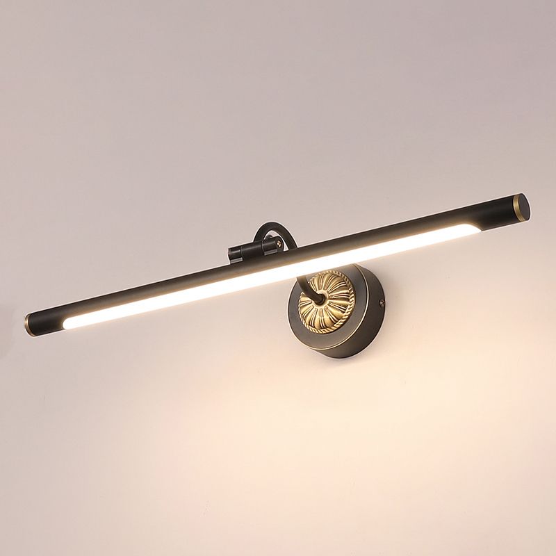 Traditional Mirror Front Lighting LED Vanity Wall Light Fixture with Acrylic Shade