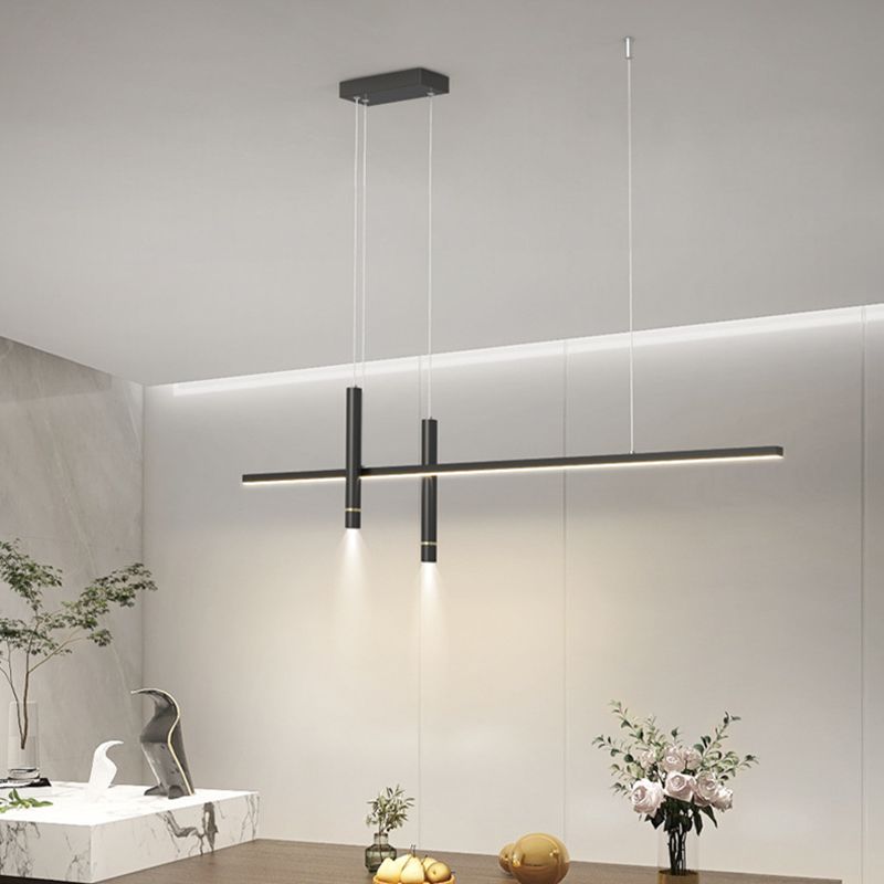 Linear Modern 3 - Light Kitchen Island Fixture Interior LED Ceiling Pendant Lighting