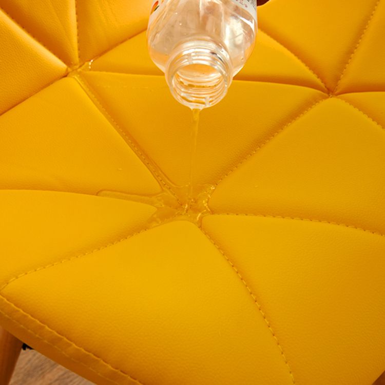 Modern Indoor-Outdoor Wood Chair Dining Room Armless Wingback Side Chair