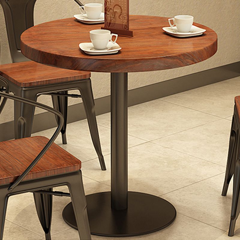 Modern Solid Wood Dining Table Round Pedestal Base Dining Table for Home Use