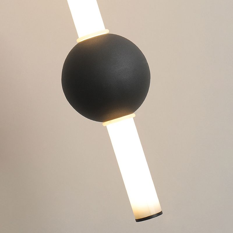 Minimalistische Streifen -Federleuchte Acryl Wohnzimmer LED -Anhänger Licht