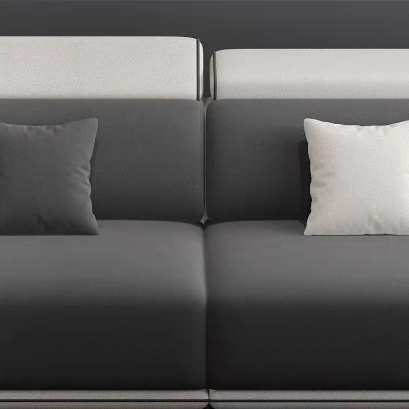 141.73"D x 70.87"W x 29.53"H Contemporary Square Arm Pillowed Back Cushions Sectionals