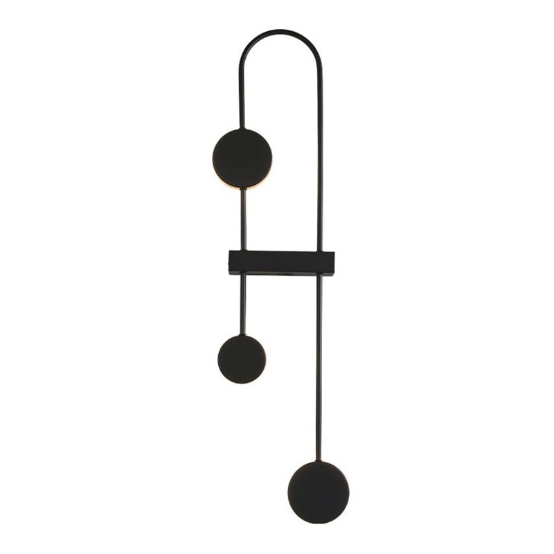 Modern Wall Light Fixture Metal 3 Light Wall Mounted Lighting for Living Room